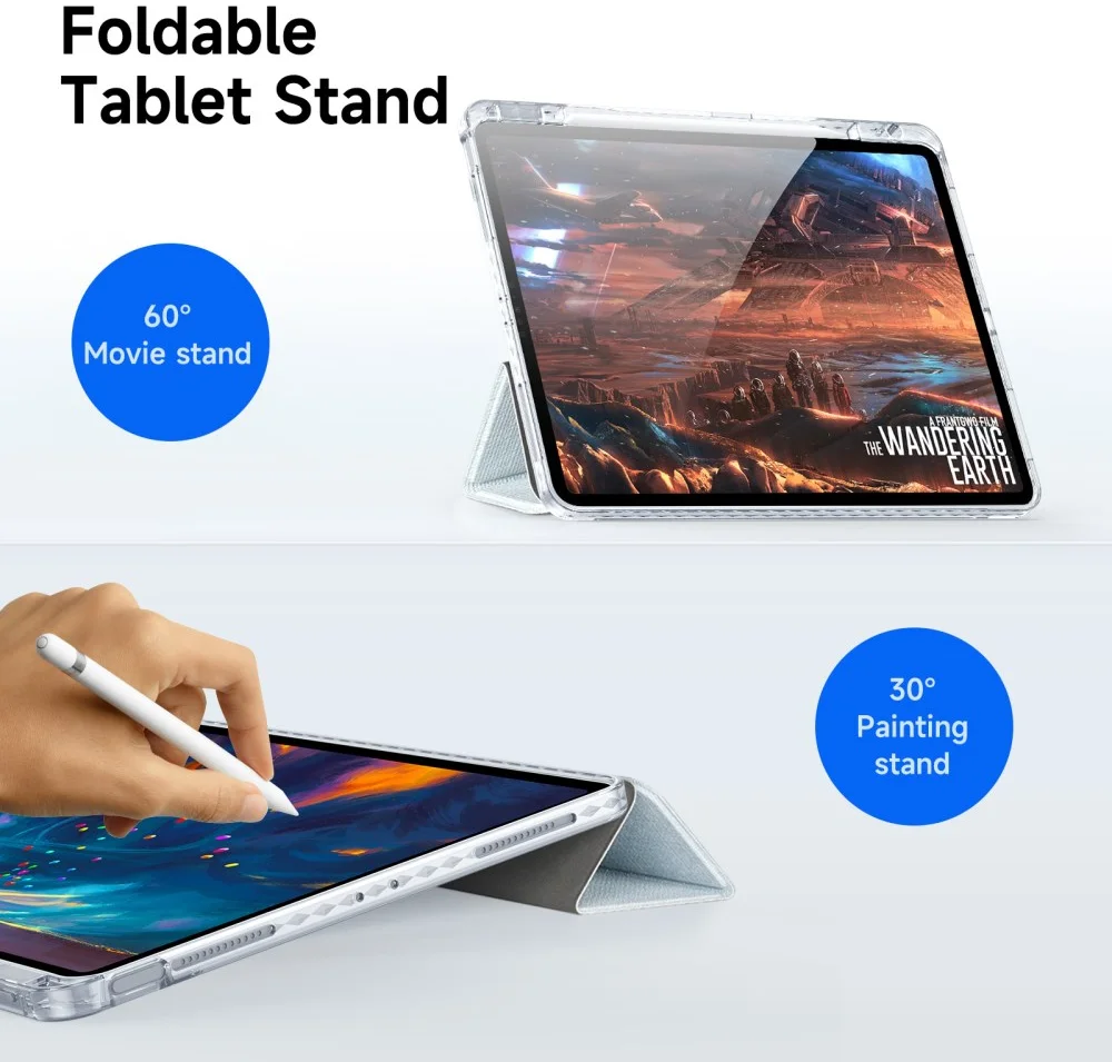 Dux Ducis Unid iPad Air 13 (24/25) / Pro 12.9 (2022/2018) Hoes Book Case Blauw afbeelding 4