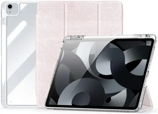 Dux Ducis Unid iPad Air 13 (24/25) / Pro 12.9 (2022/2018) Hoes Book Case Roze afbeelding 1