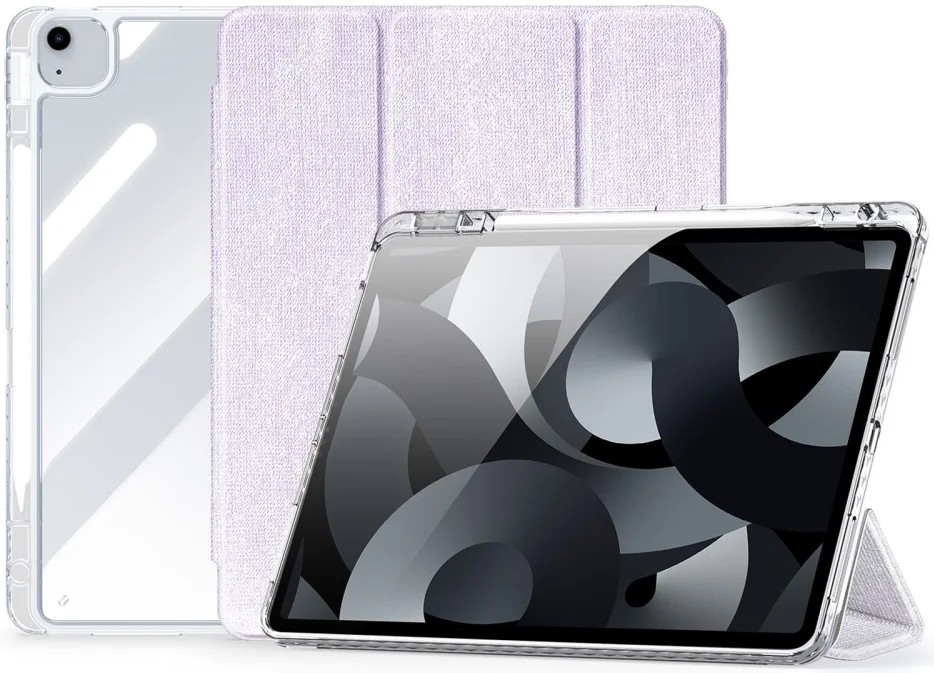 Dux Ducis Unid iPad Air 13 (24/25) / Pro 12.9 (2022/2018) Hoes Book Case Paars afbeelding 1