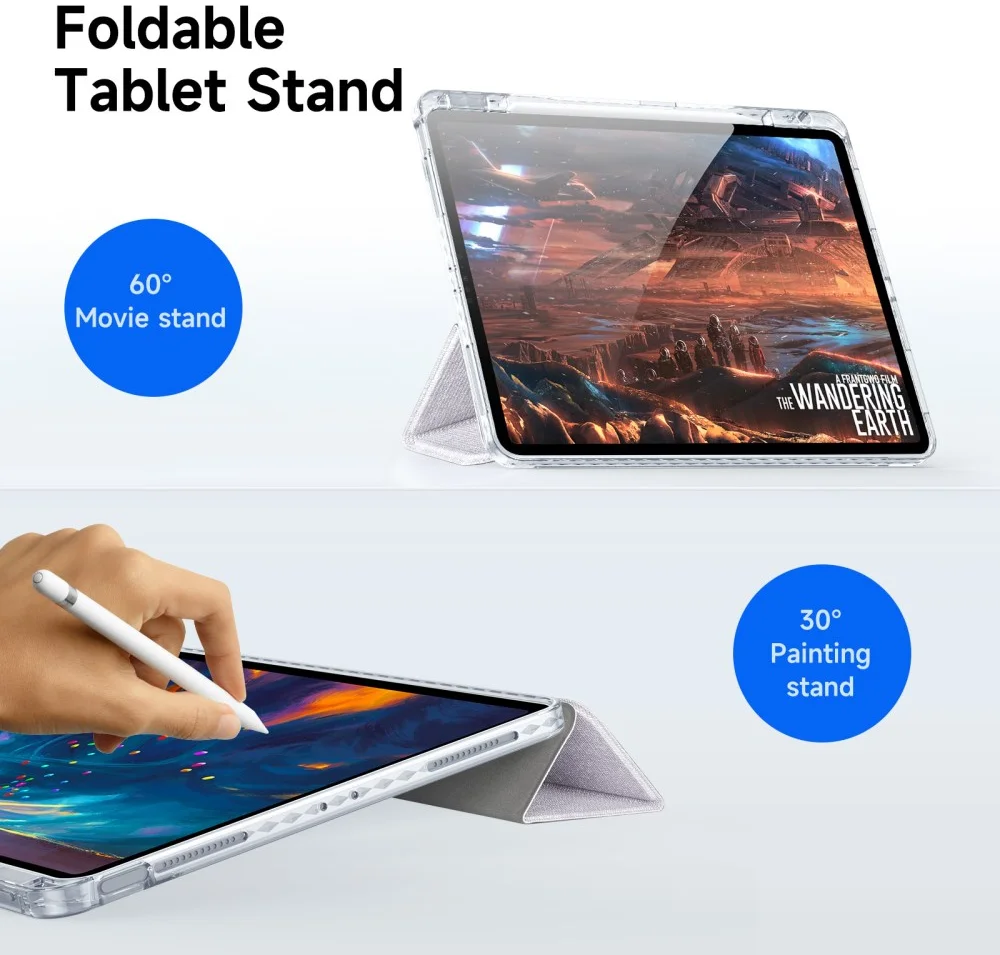 Dux Ducis Unid iPad Air 13 (24/25) / Pro 12.9 (2022/2018) Hoes Book Case Paars afbeelding 4