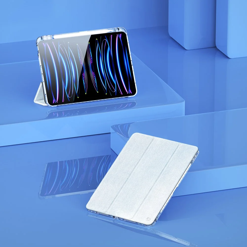 Dux Ducis Unid Apple iPad Pro 11 (2024) Hoes Book Case Transparant Blauw afbeelding 11