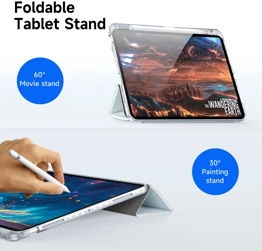Dux Ducis Unid Apple iPad Pro 11 (2024) Hoes Book Case Transparant Blauw afbeelding 3