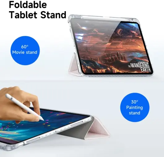 Dux Ducis Unid Apple iPad Pro 11 (2024) Hoes Book Case Transparant Roze afbeelding 3