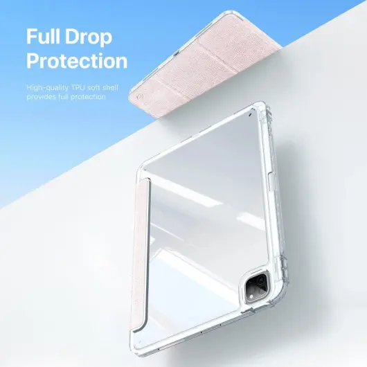 Dux Ducis Unid Apple iPad Pro 11 (2024) Hoes Book Case Transparant Roze afbeelding 7