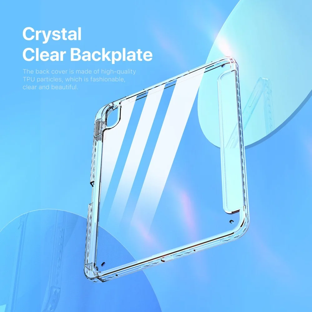 Dux Ducis Unid Apple iPad 11 (2025)/10.9 (2022) Hoes Book Case Transparant Zwart afbeelding 10