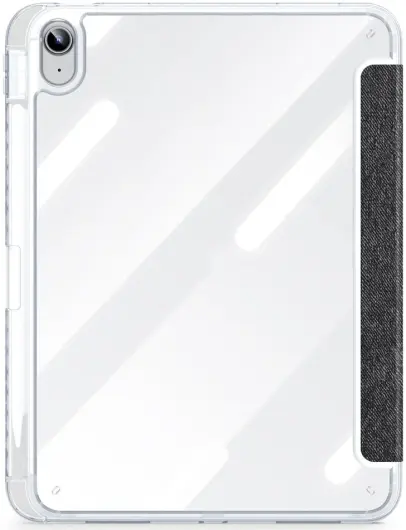 Dux Ducis Unid Apple iPad 11 (2025)/10.9 (2022) Hoes Book Case Transparant Zwart afbeelding 13