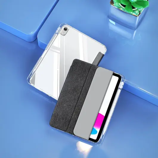 Dux Ducis Unid Apple iPad 11 (2025)/10.9 (2022) Hoes Book Case Transparant Zwart afbeelding 8