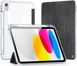Dux Ducis Unid Apple iPad 11 (2025)/10.9 (2022) Hoes Book Case Transparant Zwart
