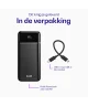 Buddi Boost 10.000 mAh Powerbank Reisformaat Met Display Zwart 22.5W