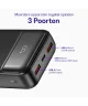 Buddi Boost 20.000 mAh Powerbank Reisformaat Met Display Zwart 22.5W