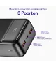 Buddi Boost 30.000 mAh Powerbank Reisformaat Met Display Zwart 22.5W