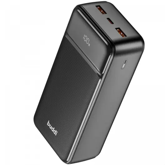 Buddi Boost 30.000 mAh Powerbank Reisformaat Met Display Zwart 22.5W afbeelding 13