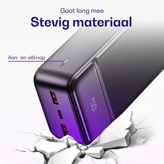 Buddi Boost 30.000 mAh Powerbank Reisformaat Met Display Zwart 22.5W afbeelding 4