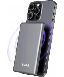 Buddi Connect 5.000 mAh MagSafe Powerbank Reisformaat Zwart 20W