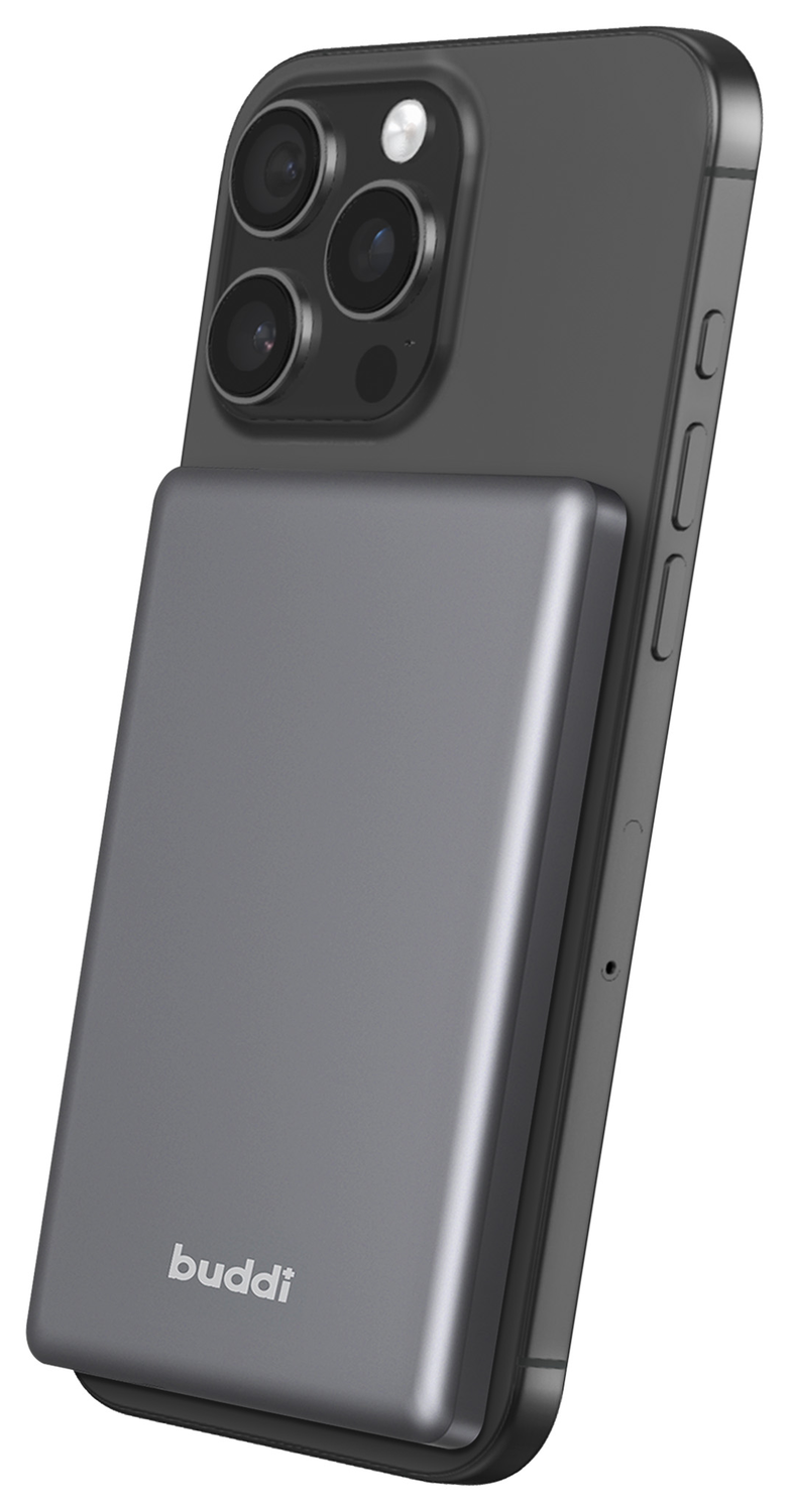 Buddi Connect 5.000 mAh MagSafe Powerbank Reisformaat Zwart 20W afbeelding 22