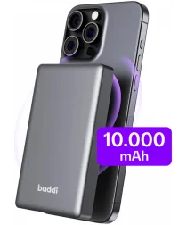 Buddi Connect 10.000 mAh MagSafe Powerbank Reisformaat Zwart 20W