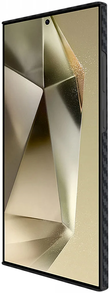 NEKIT Fiber Samsung Galaxy S24 Ultra Hoesje MagSafe Kevlar Back Cover Dun Zwart afbeelding 17