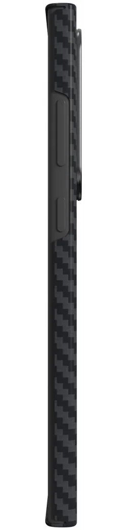 NEKIT Fiber Samsung Galaxy S24 Ultra Hoesje MagSafe Kevlar Back Cover Dun Zwart afbeelding 19