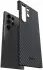 NEKIT Fiber Samsung Galaxy S24 Ultra Hoesje MagSafe Kevlar Back Cover Dun Zwart afbeelding 14