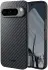 NEKIT Fiber Google Pixel 9 / 9 Pro Hoesje MagSafe Kevlar Back Cover Dun Zwart afbeelding 2