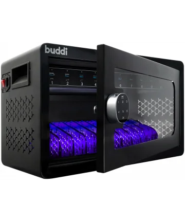 Buddi Collect Oplaadstation Kast voor 10 Smartphones Zwart Opladers