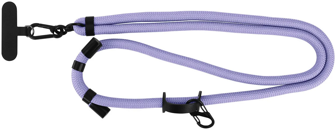 Universeel Stevig Telefoon Koord 10mm - Verstelbare Smartphone Ketting Paars afbeelding 9