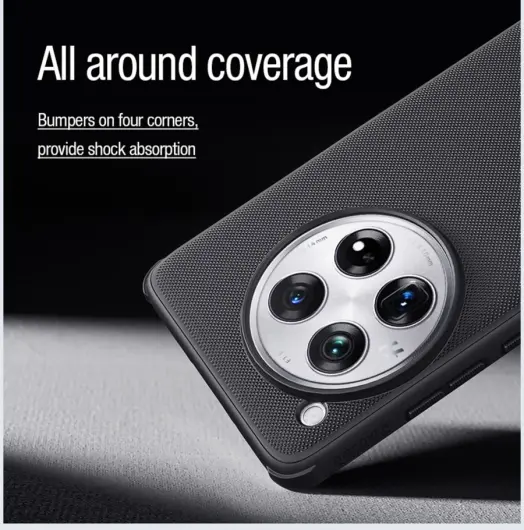 Nillkin Frosted Shield OnePlus 12 Hoesje MagSafe Back Cover Zwart afbeelding 7