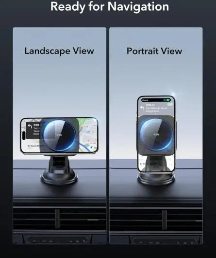 ESR HaloLock Qi2 / MagSafe Telefoonhouder Auto Raam/Dashboard met Opladen 15W afbeelding 5