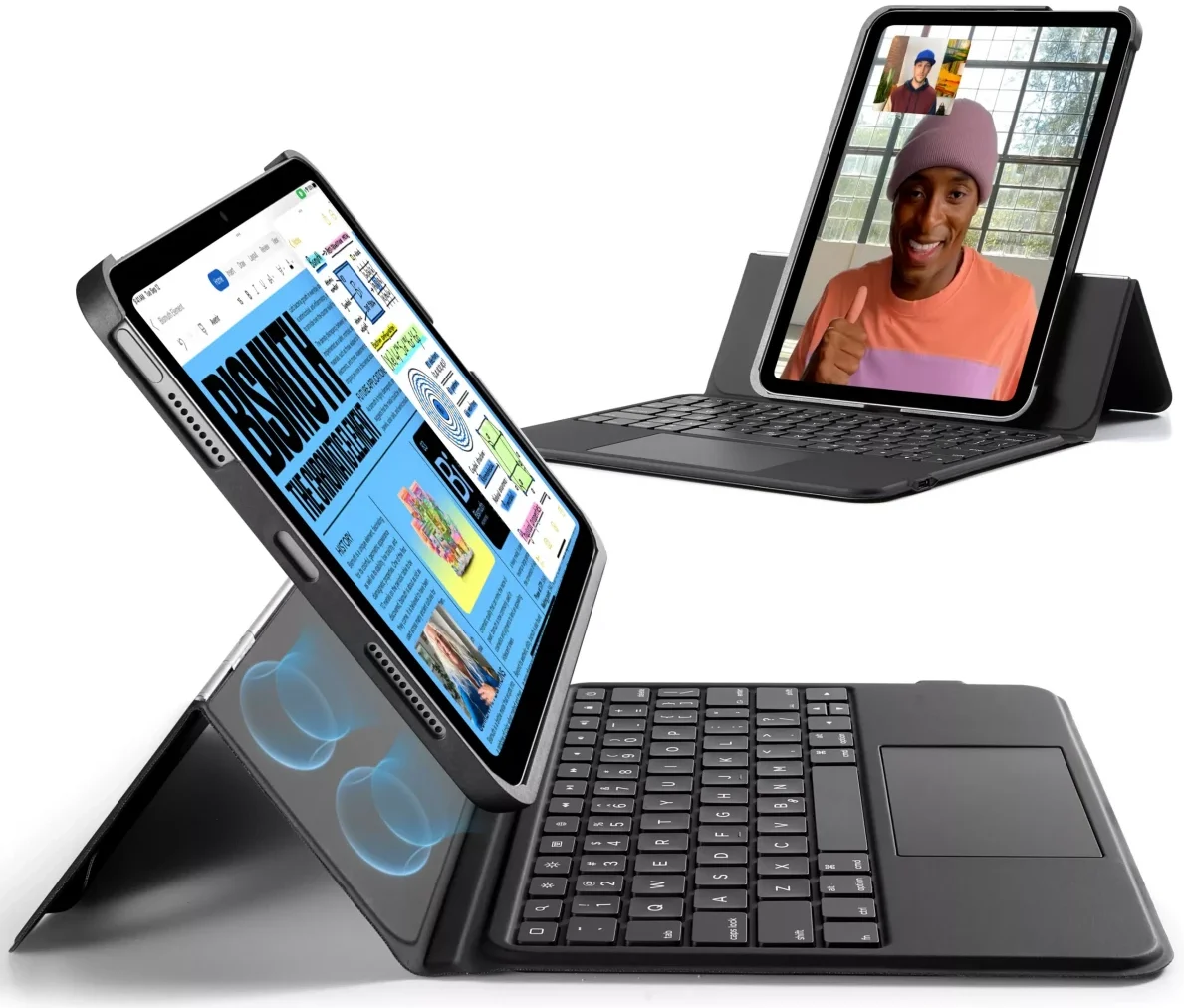 ESR Ascend Apple iPad 11 (2025) / 10.9 (2022) Magnetische Toetsenbord Hoes Zwart afbeelding 1