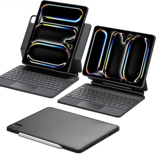 ESR Rebound Magnetic 360 Apple iPad Pro 13 (2024) Toetsenbord Hoes Zwart afbeelding 1