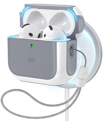 ESR Halolock Orbit Hybrid AirPods 4 (2024) Hoesje MagSafe Wit Hoesjes