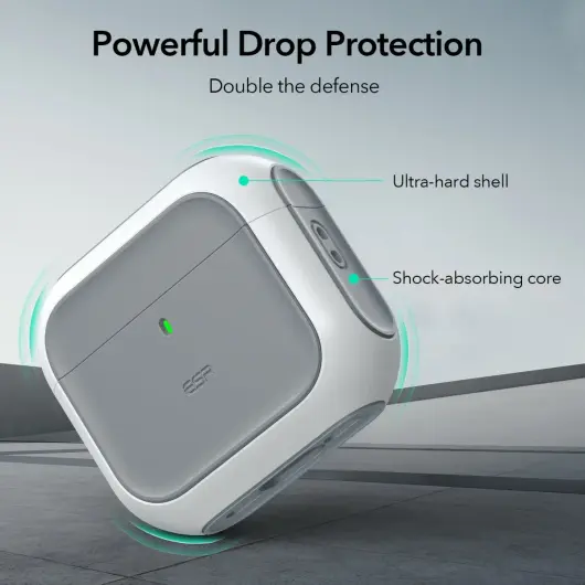 ESR Halolock Orbit Hybrid AirPods 4 (2024) Hoes Magsafe Titanium afbeelding 5