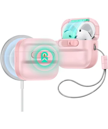 ESR HaloLock Pulse AirPods 4 (2024) Hoes MagSafe Wit Hoesjes