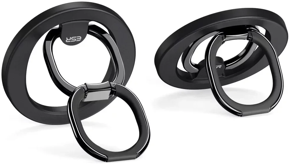 ESR HaloLock MagSafe Ring Houder Opvouwbare Standaard Zwart afbeelding 11