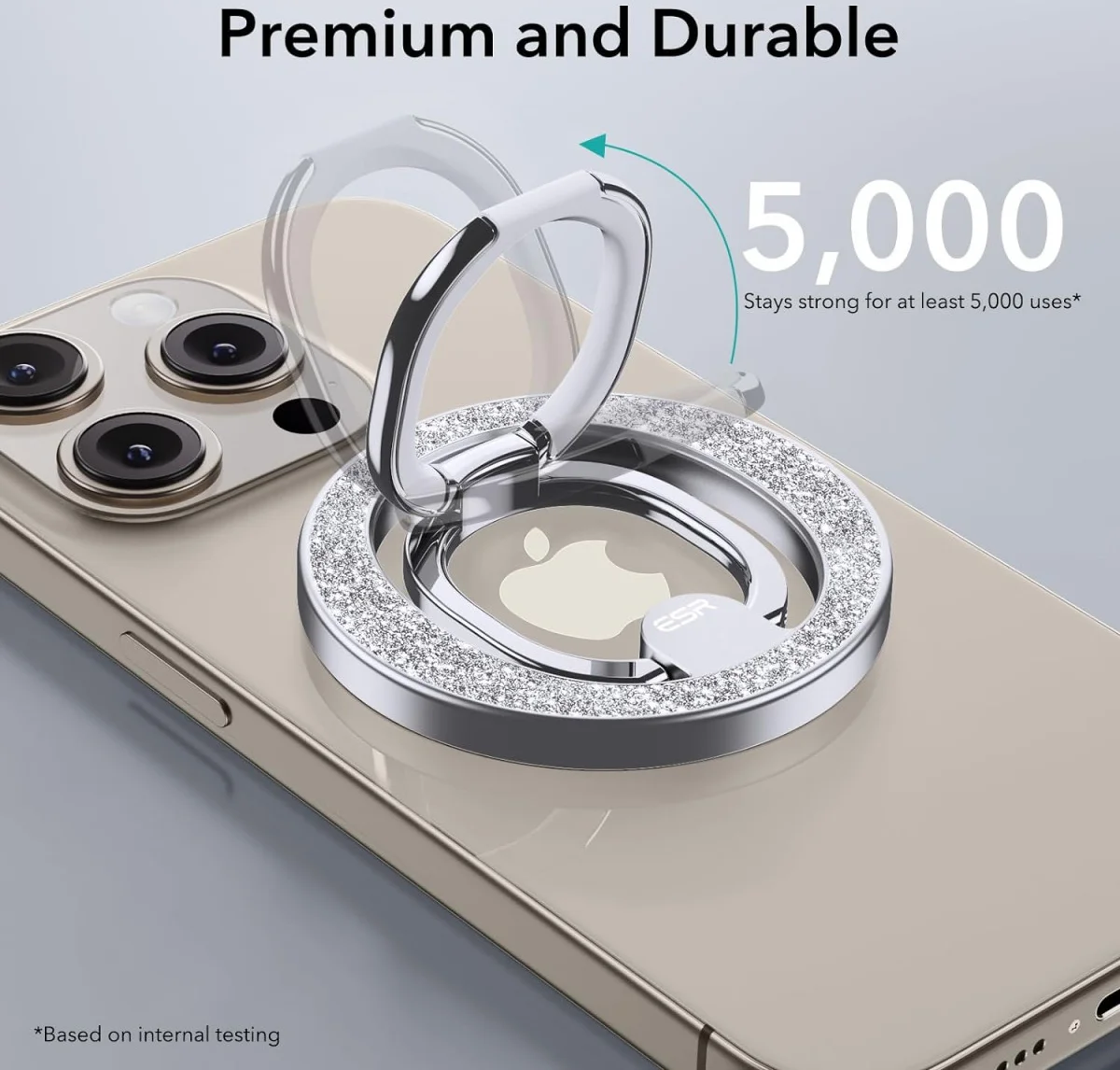 ESR HaloLock MagSafe Ring Houder Opvouwbare Standaard Glitter afbeelding 9