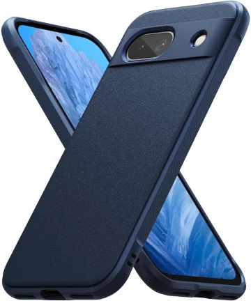 Ringke Onyx Google Pixel 8a Hoesje Flexibel TPU Back Cover Blauw Hoesjes