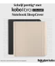 Origineel Kobo Libra Colour Hoes Notebook SleepCover Book Case Beige