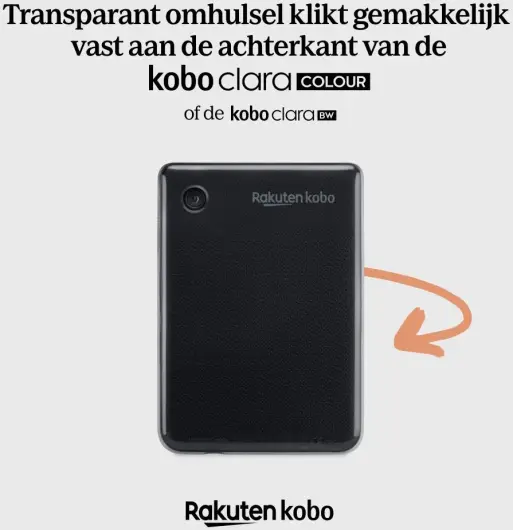 Origineel Kobo Clara Colour / BW Hoes Clear Case Back Cover Transparant afbeelding 3