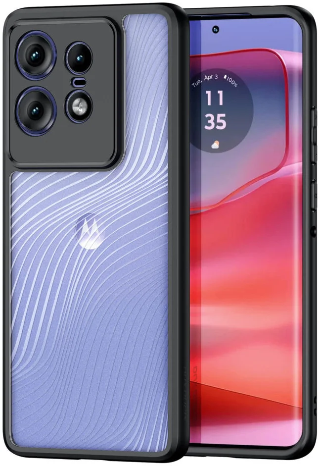 Dux Ducis Aimo Motorola Edge 50 Pro Hoesje Back Cover Zwart afbeelding 1