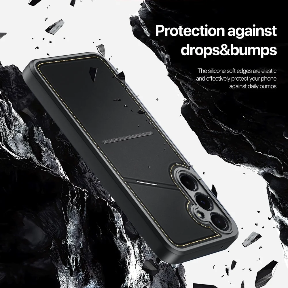 Dux Ducis Rafi II Samsung Galaxy A15 Hoesje Pasjes Houder met Flip Zwart afbeelding 5