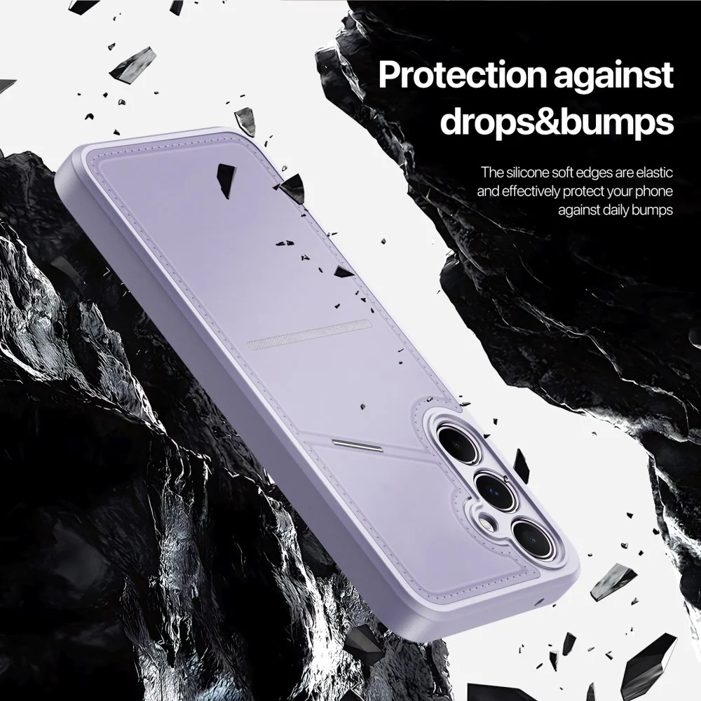 Dux Ducis Rafi II Samsung Galaxy A15 Hoesje Pasjes Houder met Flip Paars afbeelding 5