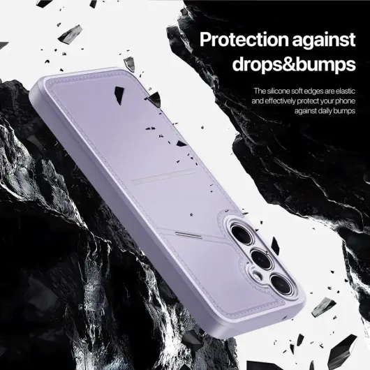 Dux Ducis Rafi II Samsung Galaxy A15 Hoesje Pasjes Houder met Flip Paars afbeelding 5