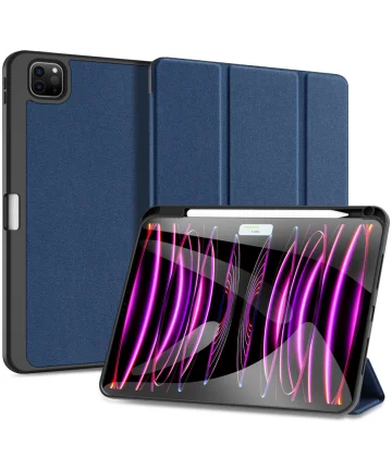 Dux Ducis Domo Apple iPad Pro 11 (2024) Hoes Tri-Fold Book Case Blauw Hoesjes