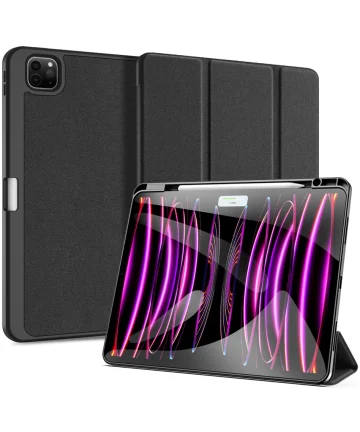 Dux Ducis Domo Apple iPad Pro 13 (2024) Hoes Tri-Fold Book Case Zwart Hoesjes