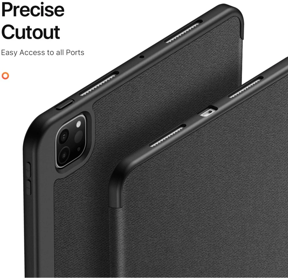 Dux Ducis Domo Apple iPad Pro 13 (2024) Hoes Tri-Fold Book Case Zwart afbeelding 10