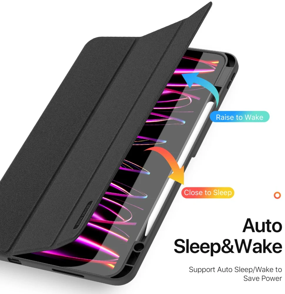 Dux Ducis Domo Apple iPad Pro 13 (2024) Hoes Tri-Fold Book Case Zwart afbeelding 3