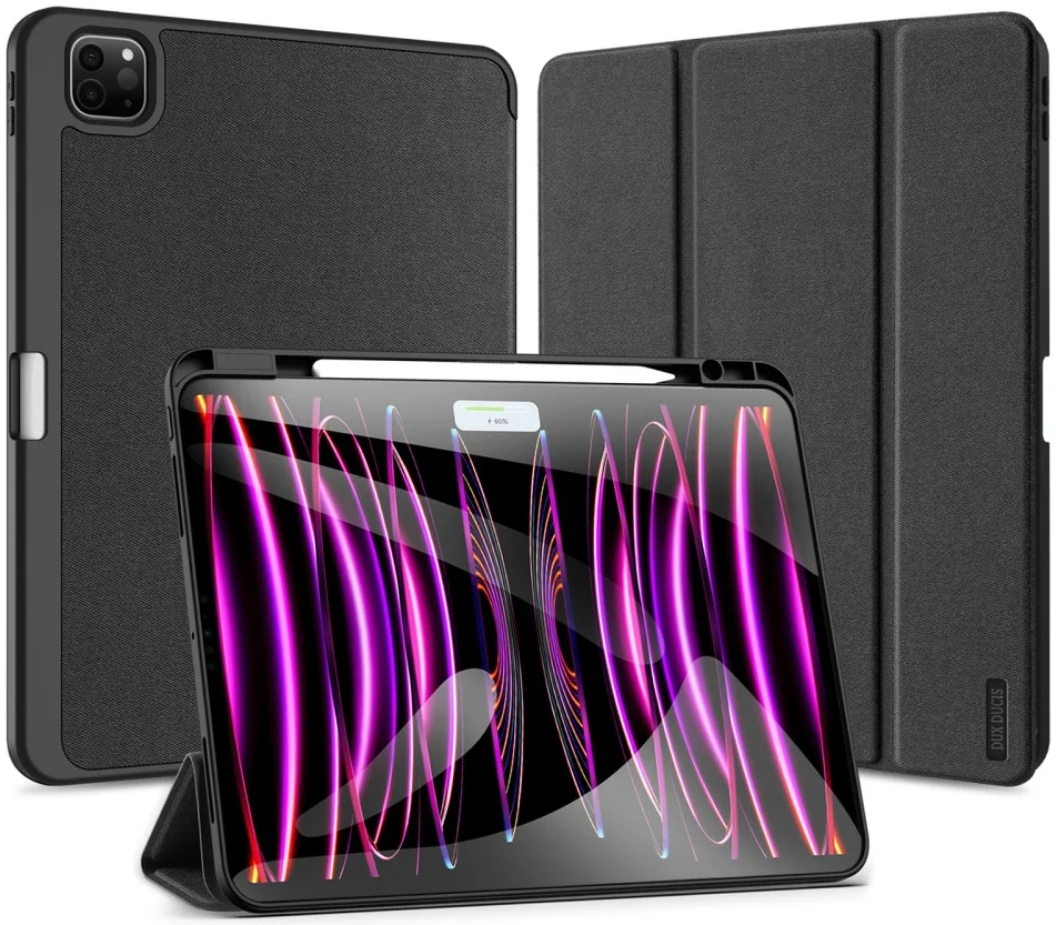 Dux Ducis Domo Apple iPad Pro 13 (2024) Hoes Tri-Fold Book Case Zwart afbeelding 7