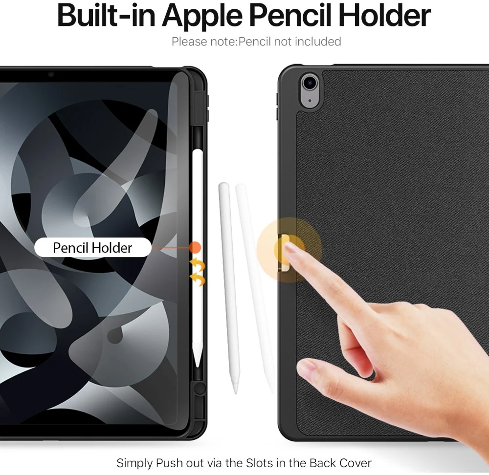 Dux Ducis Domo Apple iPad Air 13 (24/25) Hoes Tri-Fold Book Case Zwart afbeelding 5