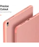 Dux Ducis Domo Apple iPad Air 13 (2024) Hoes Tri-Fold Book Case Roze