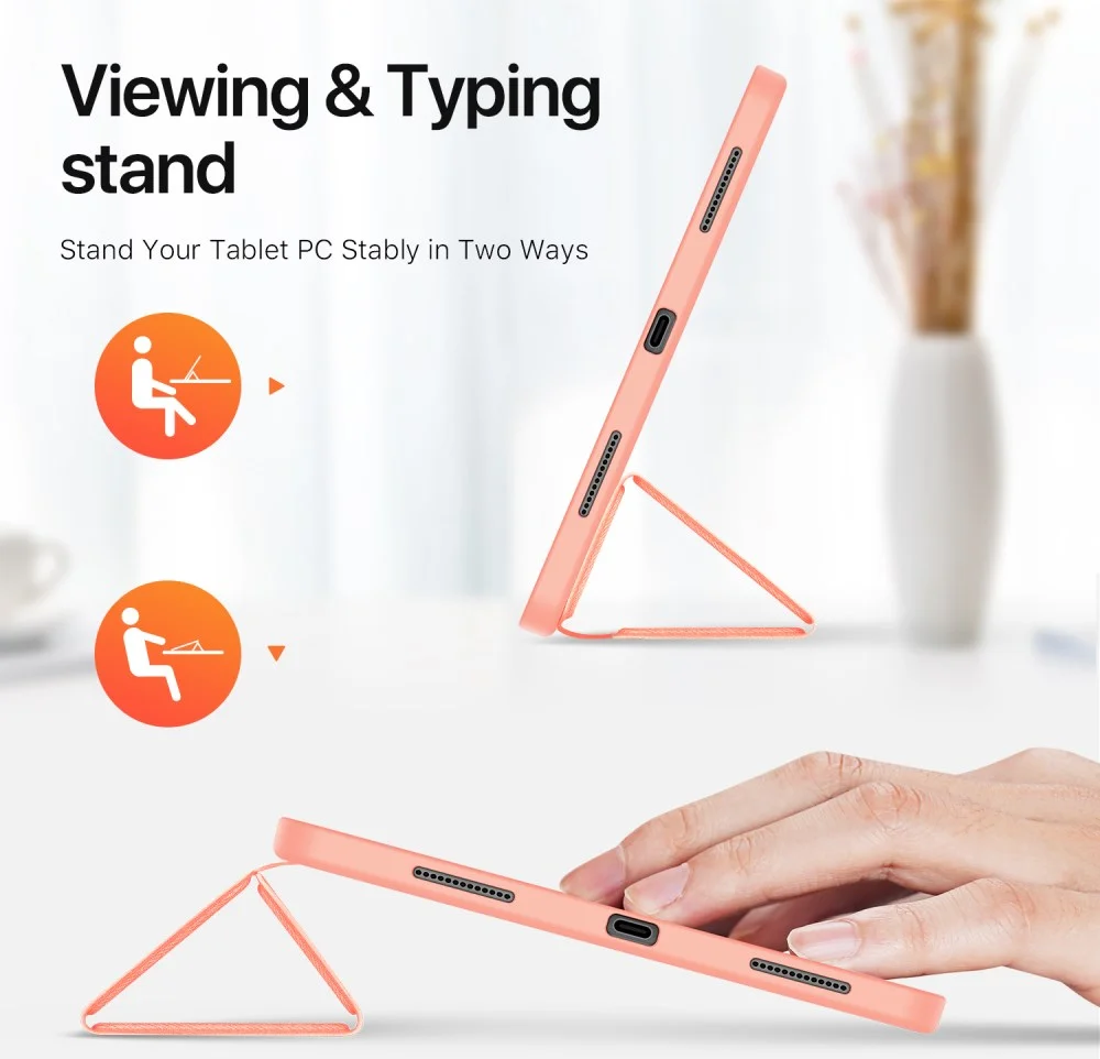 Dux Ducis Domo Apple iPad Air 13 (24/25) Hoes Tri-Fold Book Case Roze afbeelding 10